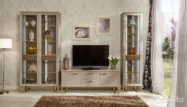 Гостиная Палмари. palmary. Тумбы Витрины.Шкафы