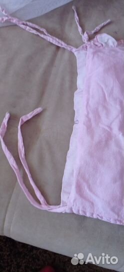 Бортики в кроватку с балдахином