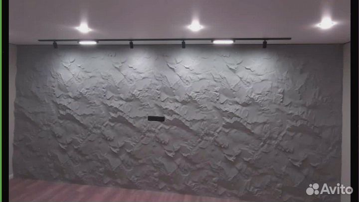 Стеновые гипсовые панели Скала 3D По Низу Рынка