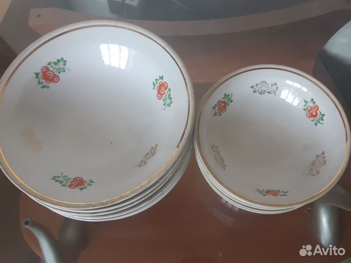 Набор тарелок фарфор СССР
