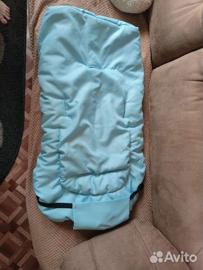 Меховой конверт в коляску овчина