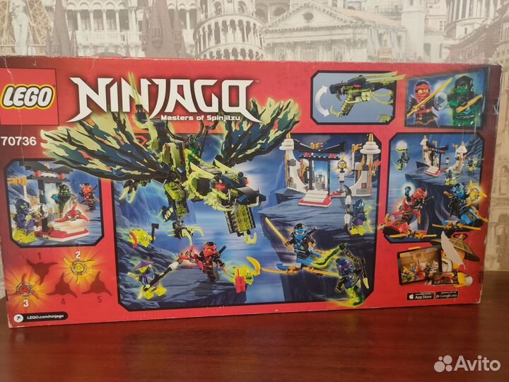 Новый Lego Ninjago 70736 Атака Дракона Морро