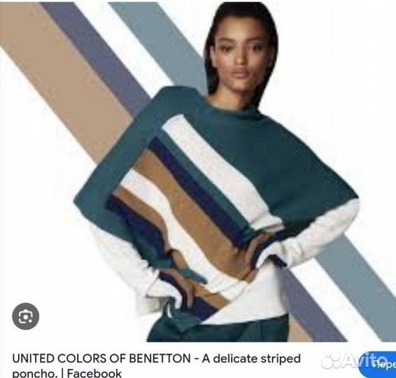 Джемпер и пончо benetton шерсть