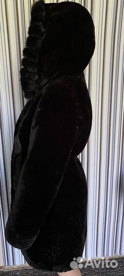 Шуба мутоновая с норкой