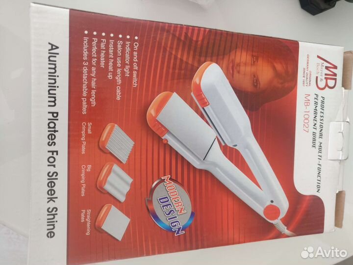 Щипцы гофре для волос с насадками