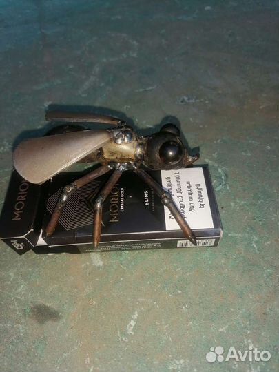 Паук. Муха для декора