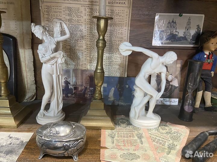 Статуэтки, фигурки, нимфы винтажные старинные