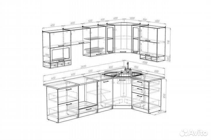 Кухонный гарнитур Лира