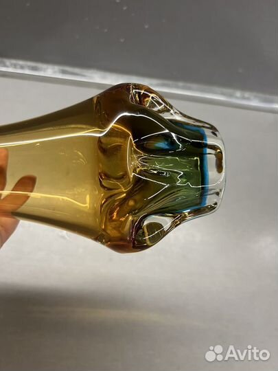 Ваза цветное стекло СССР