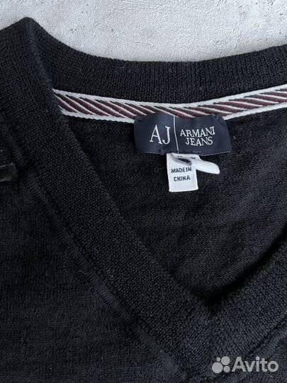 Джемпер Armani Jeans, шерсть, оригинал