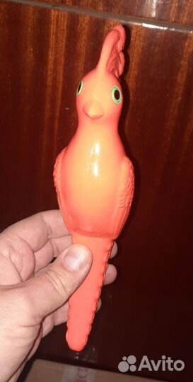 Погремушка винтажная СССР попугай