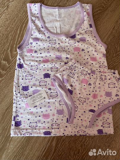 Новый комплект (майка+трусики)