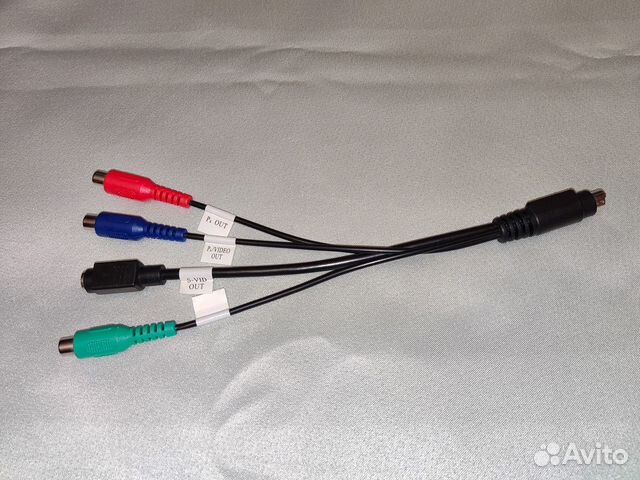 Переходник тюльпан S-Video - 3 x RCA, S-Video