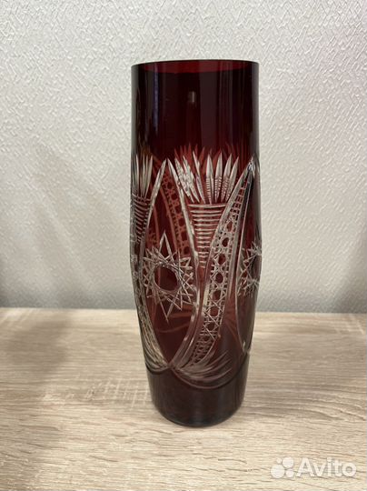 Ваза для цветов хрустальная