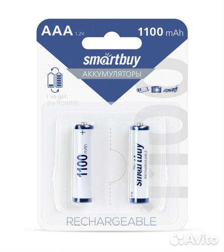 Акб AAA 1100mAh SmartBuy 2 шт