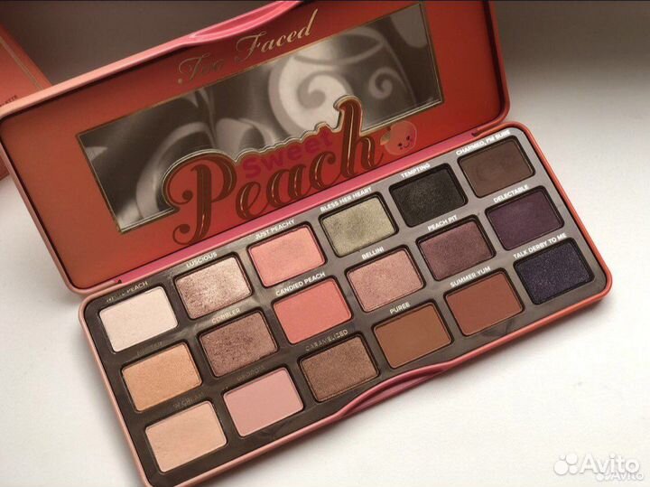 Палетка теней too faced