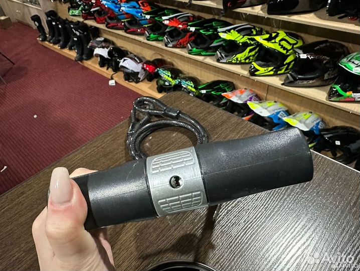 Замок дуга + трос для мото противоугонный