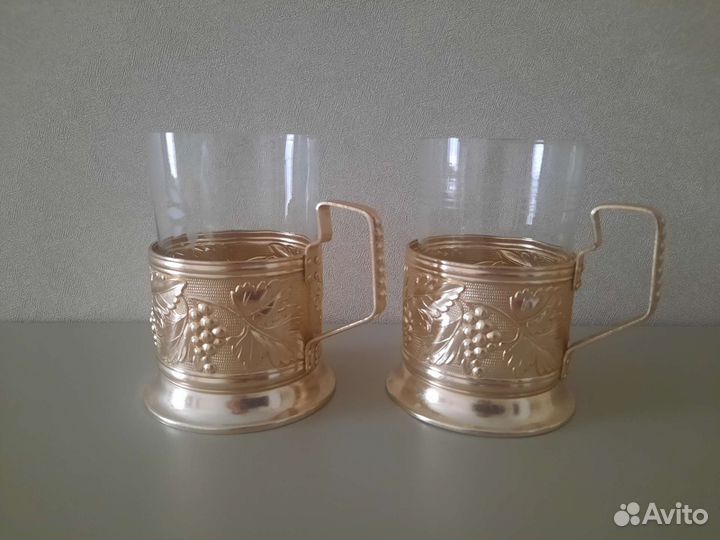 Подстаканник СССР Виноград. Винтаж