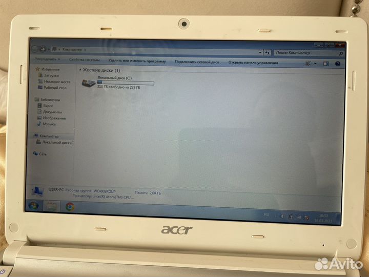 Нетбук acer aspire one