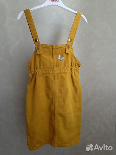 Джинсовый сарафан для девочки 128