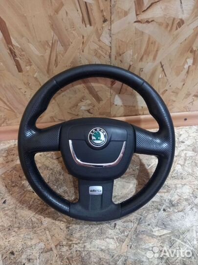 Руль С подушкой Шкода Октавия А5 RS рестайлинг