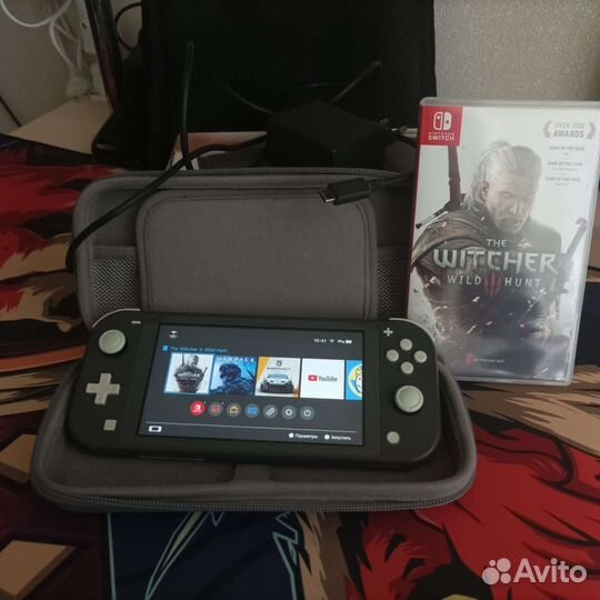 Nintendo switch lite серая