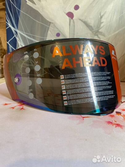 Затемнённый, зеркальный визор(иридий) для ls ff353