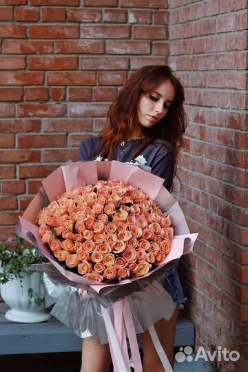 Доставка цветов 101 роза