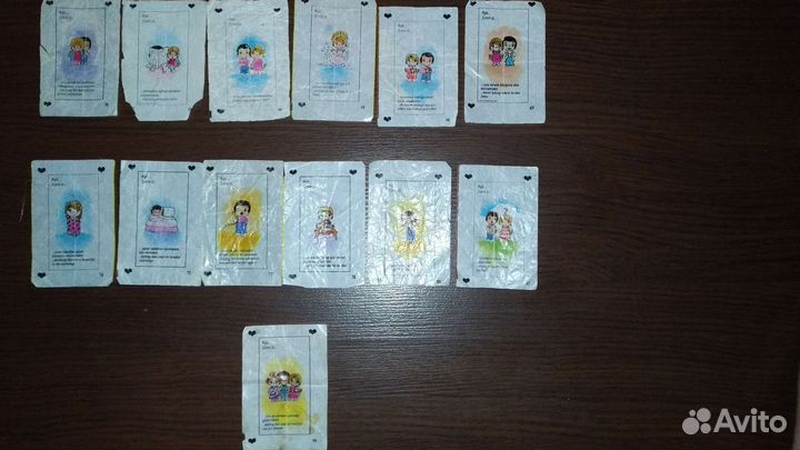 Вкладыши от жвачек love is