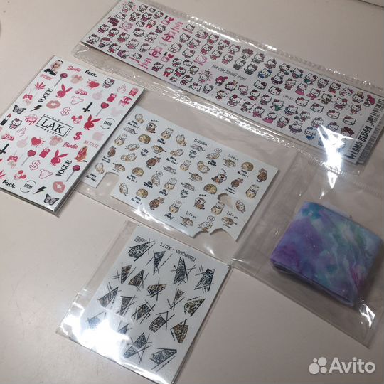 Набор 5 штук слайдеров для маникюра дизайн ногтей