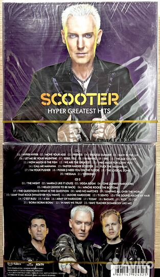 Музыкальные CD диски Scooter лучьшее на 2-ух сд