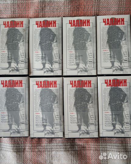 Видеокассеты Чарли Чаплин 8 томов 1995 год