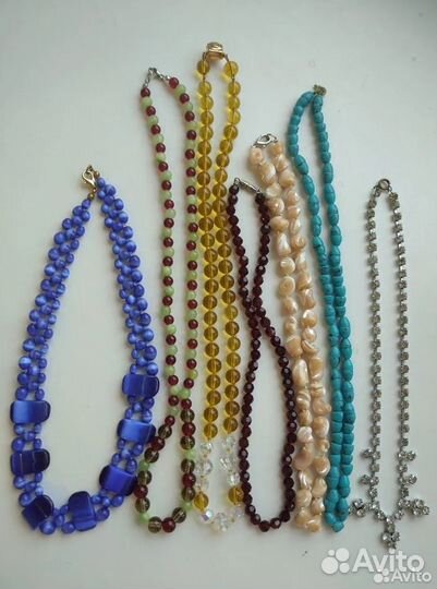 Бусы, колье разные винтаж