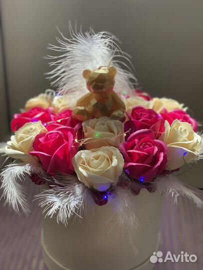 Букет с медведем