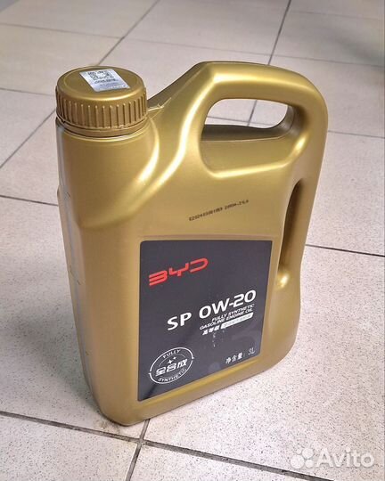 Масло моторное BYD SP/GF-6 0W-20 3л10