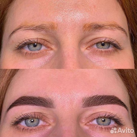 Коррекция, ламинирование и окрашивание бровей