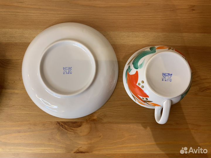 Сервиз чайный Колокольчик Песочное 1976 г