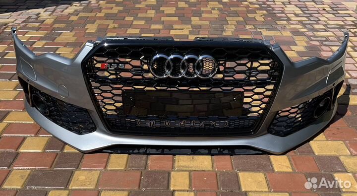 Бампер передний Audi A6 C7 в стиле RS6 дорест