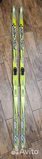 Лыжи беговые fischer детские 160 + палки