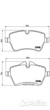 Колодки тормозные дисковые перед mini mini