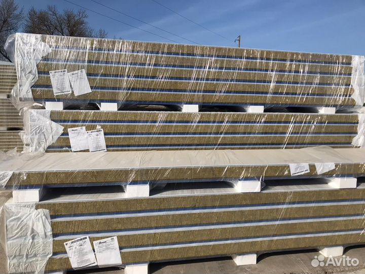 Стеновые сэндвич-панели Минвата 50 мм ГОСТ 52