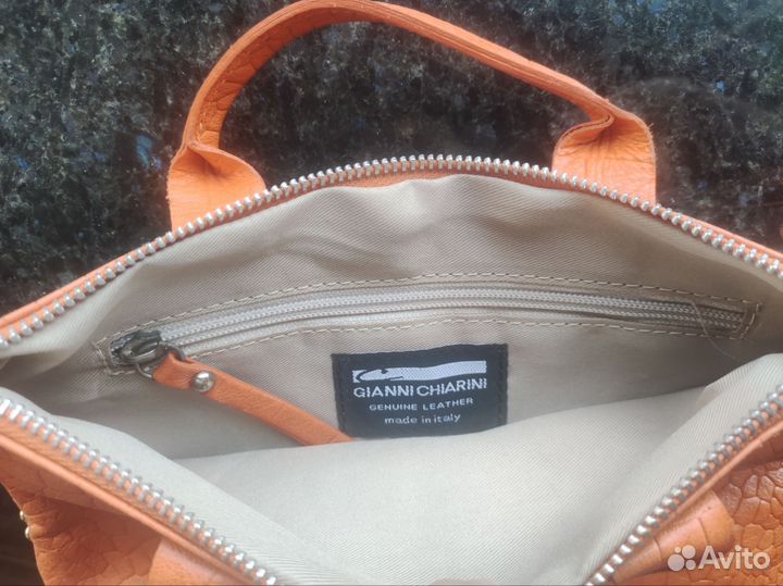 Сумка-клатч gianni chiarini натуральная кожа новая