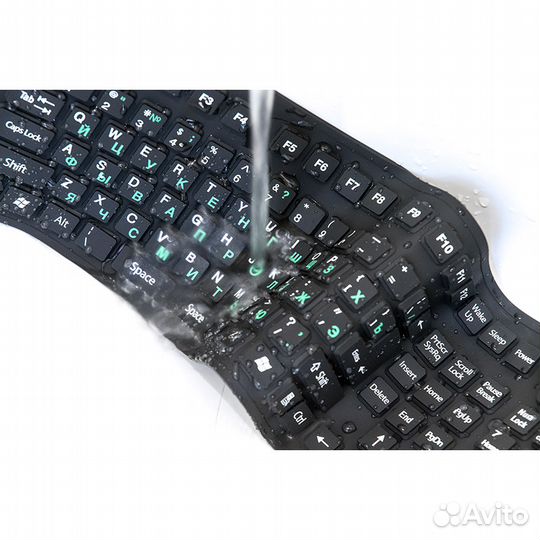 Гибкая силиконовая клавиатура проводная