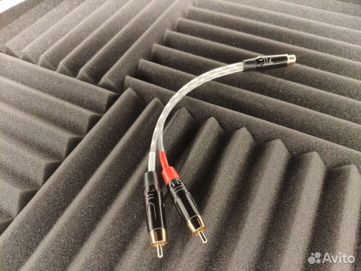 Гибкий переходник RCA на 2 RCA