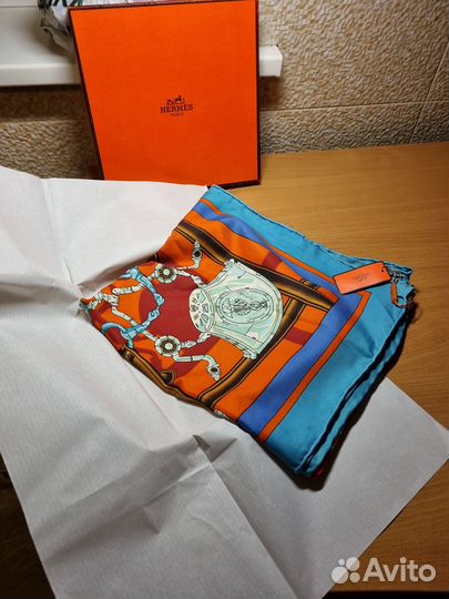Платок hermes шелк