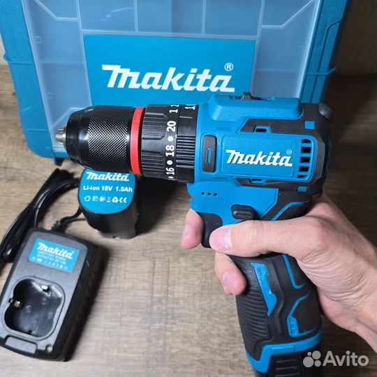 Бесщеточный шуруповерт Makita 18v с железным патро