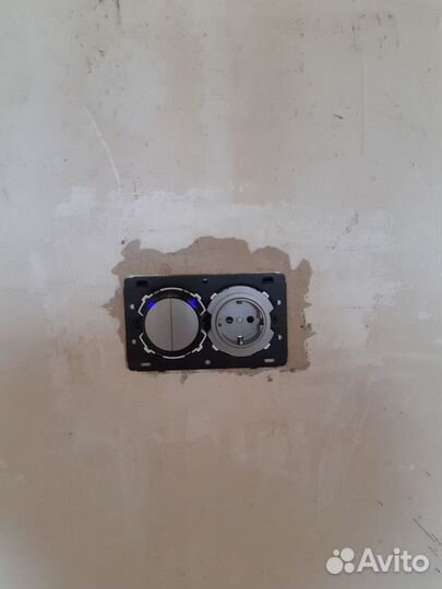 Замена блока выключателей, розеток, светильников