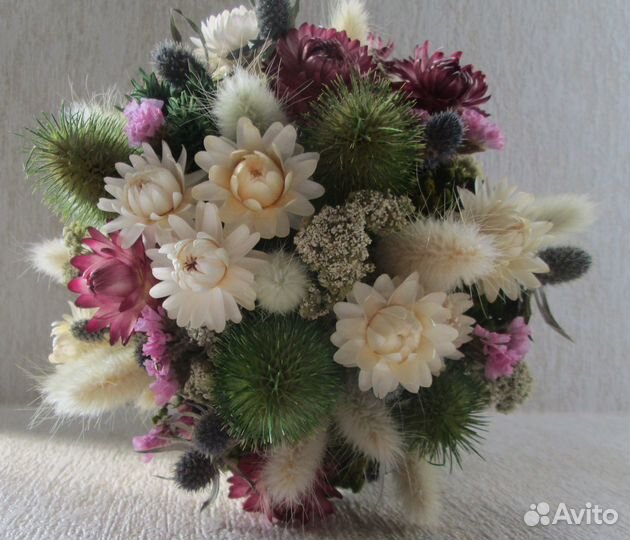 Подарок девушке, женщине - букет из сухоцветов