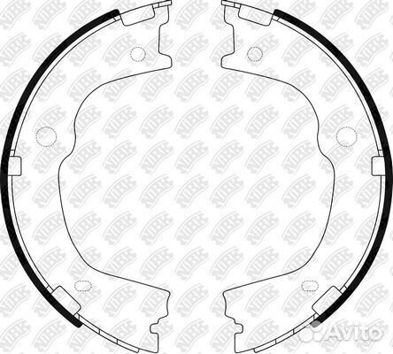 Колодки барабанные NiBK FN0664 FN0664 NiBK