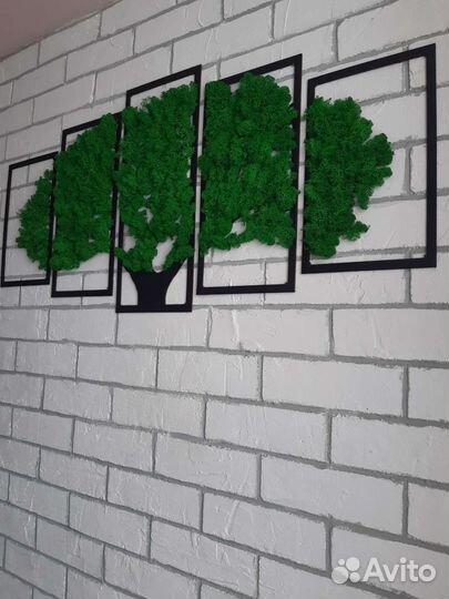 Настенное панно из стабилизированного мха